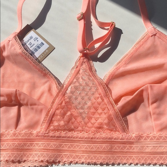 NWT!! Madewell Geo Mesh Bralette - Picture 4 of 5